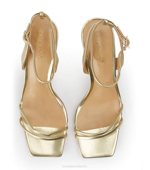 Stöckelschuhe| de Tony Bianco Frauen Camelia-Absätze Gold-Nappa-Metallic 4624198